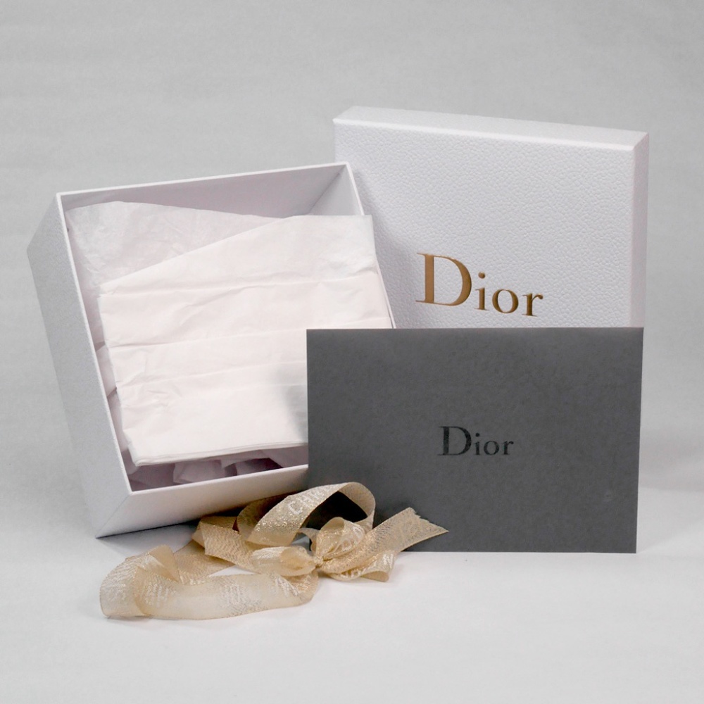 DIOR Keepsake Gift Box with Ribbon Tissue Paper Envelope Medium Square NEW - Picture 2 of 6
